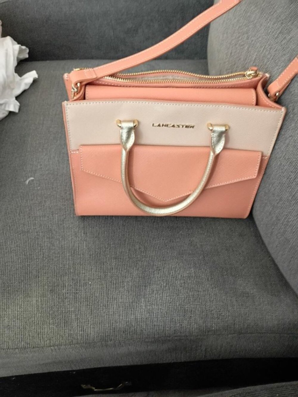 Lancaster Pocketbook Saffiano Leather
